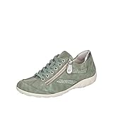 Remonte R3402, Basket Femme, Menthe poivrée-Argent