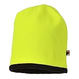 Portwest Bonnet Hi-Vis réversible, Couleur: Jaune/Noir,