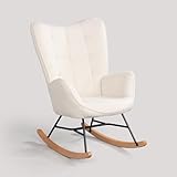 MEUBLE COSY Fauteuil à Bascule Scandinave Rocking Chair