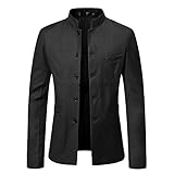 Cardigan Homme Slim Fit Style Chinois Gentleman Col