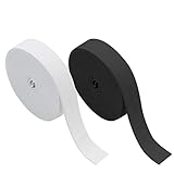 VEGCOO 14M(15 Yards) Bandes Élastiques Couture, Ruban