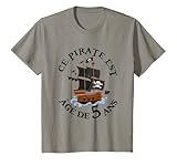 Enfant D'anniversaire de pirate - Je suis déjà 5 ans
