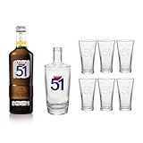 Pack PASTIS 51- 70cl 45% + 6 verres + Carafe