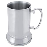 Leinggg Chope à bière - Chope en acier inoxydable avec