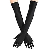 Gants en Satin Femme 21 Pouces Gants de Longueur de