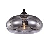 Luminaire Bronks, suspension verre mercurisé, 40 W,