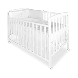 Asalvo 12371 Berceau en bois 120 x 60 cm Blanc