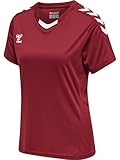 hummel Femme Hmlcore Xk Poly Jersey M/S T-Shirt, Bordeaux,