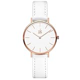 SK Montre pour Femme Ultra Fine et Minimaliste avec