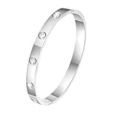 RIXERKOC Bracelet en Zircone Cubique plaqué Or 18k