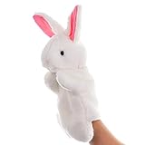 Blanc Marionnette Lapin,Marionnette à Main Lapin,Marionnettes