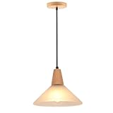 LIGKIN Suspension Luminaire en Verre Lustre Vintage