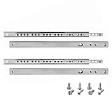 HELPMATE Lot de 2 paires de 4 rails de tiroir à rainure