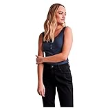 PIECES Débardeur Pckitte Noos BC T-Shirt, Bleu Gris,