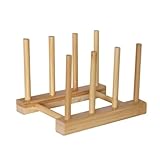 KOMUNJ 1 égouttoir à vaisselle en bambou, support de