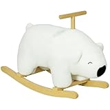 HOMCOM Ours à Bascule pour Enfant Jouet à Bascule Cheval