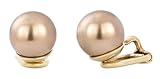 Traveler Boucles d'oreille clip - Perle 10mm bronze