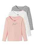 Vertbaudet Lot de 3 t-Shirts Fille Manches Longues