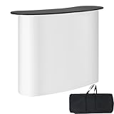 VEVOR Comptoir de Stand Foire Salon 130 x 46,5 x 95