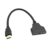 JZK 30CM Câble Adaptateur répartiteur HDMI 1 à 2 Voies,