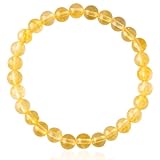 JYNXOR 1 Pièces Bracelet de perles, Bracelet de Citrine,