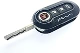 Nordecco Coque de clé pour Fiat 500 500C 500L Abarth,