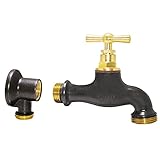 Boutté Kit Robinet de jardin et applique, Teck