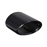 L&P A301 Embout Echappement noir inox ovale Embout