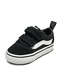 Vans Mixte enfant Ward V - Velcro Suede Baskets, Noir