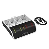 ANSMANN Chargeur de batterie pour 4 piles NiMH AA/AAA/C/D