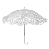 Msiud Parapluie en Dentelle Élégant pour Mariage, 42x49cm