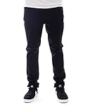 NUDIE JEANS Lean Dean Jean Slim, Nero (Dry Black Oblivion),