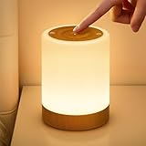 NIWOHOM Lampe de Chevet Tactile, Dimmable Lampe de