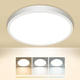 slochi Plafonnier LED, 3000K 4000K 6500K 3 Couleurs
