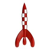 Moulinsart Fusée lunaire PVC/ABS 17 cm, rouge et blanc