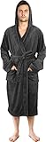 NY Threads Robe de chambre à capuche pour hommes, vêtements