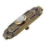 Zilimontt Bouton de sonnette filaire en laiton antique