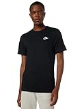 Nike Homme M Nsw Club Tee T shirt, Black/(White), XS
