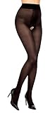GLAMORY Collants 40 Entrejambe Ouvert, Noir, XX-Large