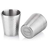 Hejo 2 Pcs Gobelet en Acier Inoxydable, 300 ml Tasse