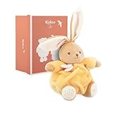 KALOO - Doudou Lapin Jaune 17cm - Peluche Ultra-Douce