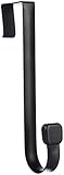 Amazon Basics Patère 1 crochet pour porte, Noir
