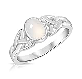 DTPsilver® Bague en Argent Fin 925 - Noeud de la Trinité