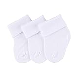Sterntaler Chaussettes de Naissance, Lot de 3, Blanc,