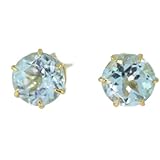 ARTIPOL Boucles d'oreilles Topaze bleue véritable fabr.