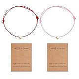 EHDWXVZM 2 Pièces de Bracelets en Forme de Coeur Avec