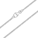 DTPsilver® Chaîne/Collier en Argent 925 - Maille Gourmette