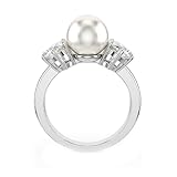 Swarovski Bague cocktail Matrix, Perle de cristal,