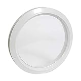 NICOLL, Hublot rond décor blanc vitrage incolore diamètre