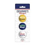 SUD TRADING COMPANY Lot de 3 cochonnets modèle pétanque